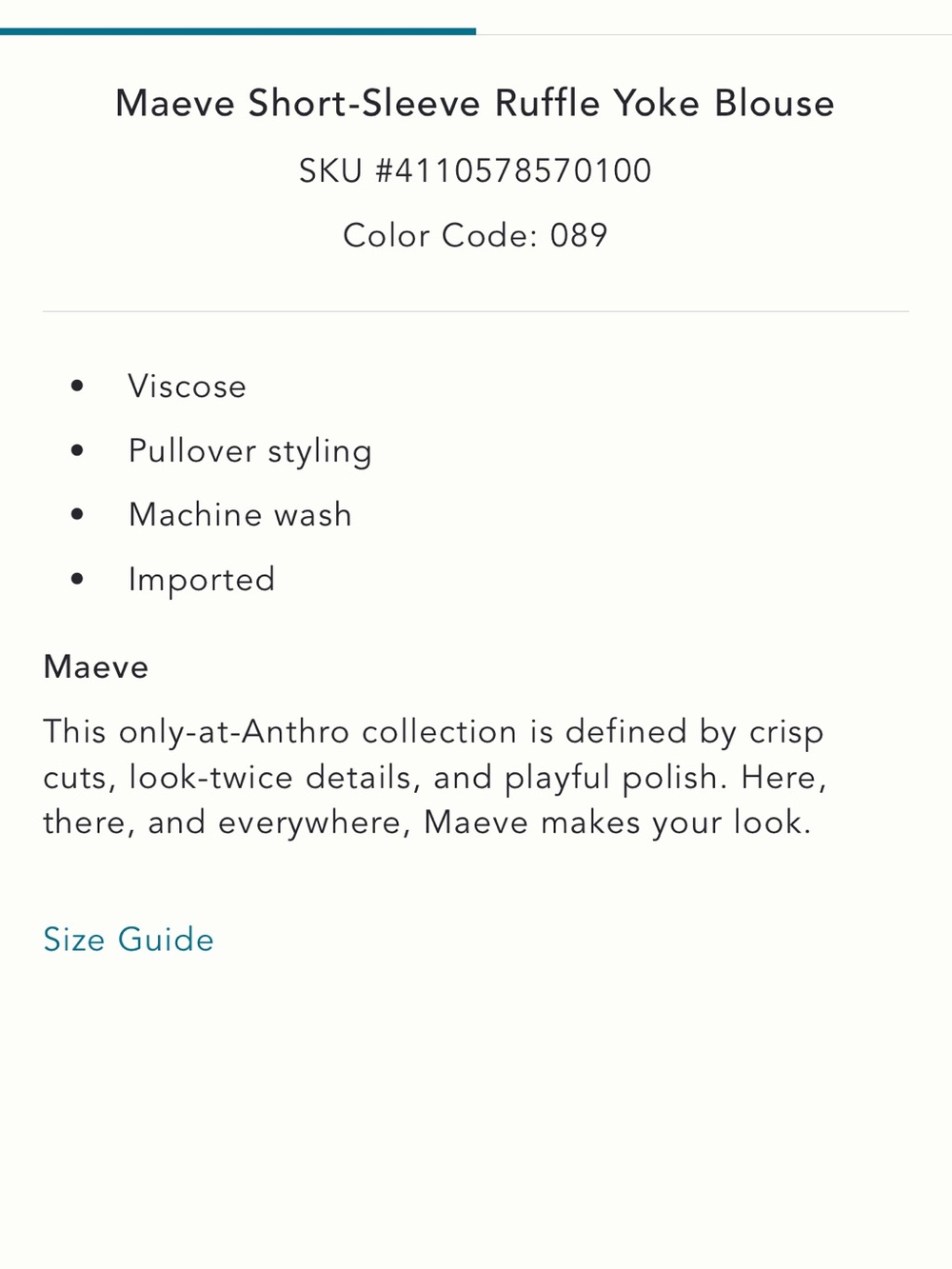 Anthropologie Ruffle Top - Picture 6 of 9